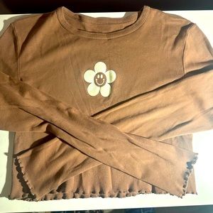 Pacsun long sleeve crop top